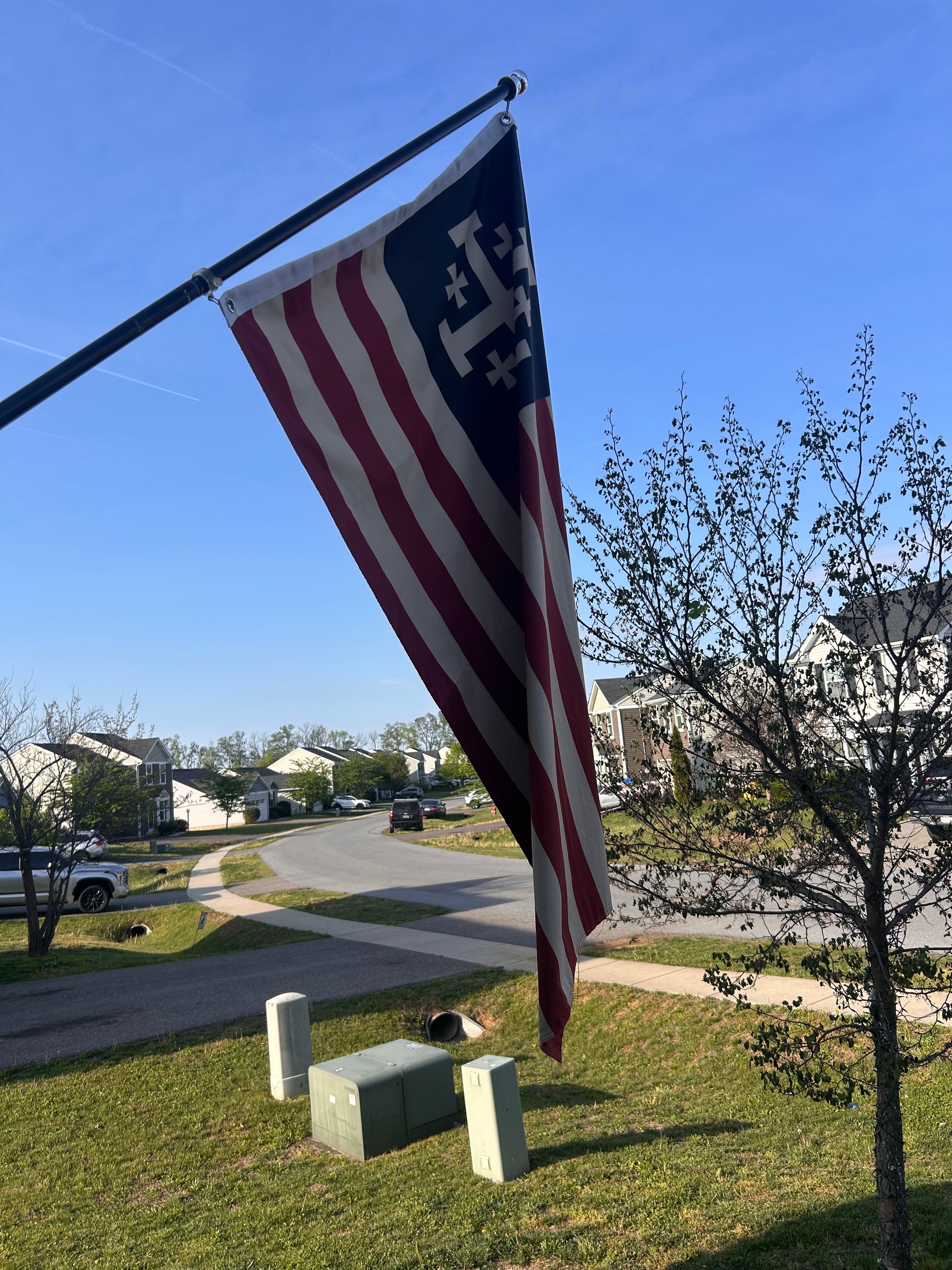 Jerusalem Cross American Flag