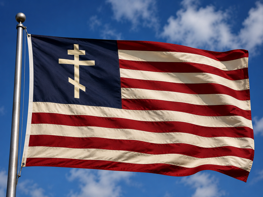 Orthodox Cross American Flag